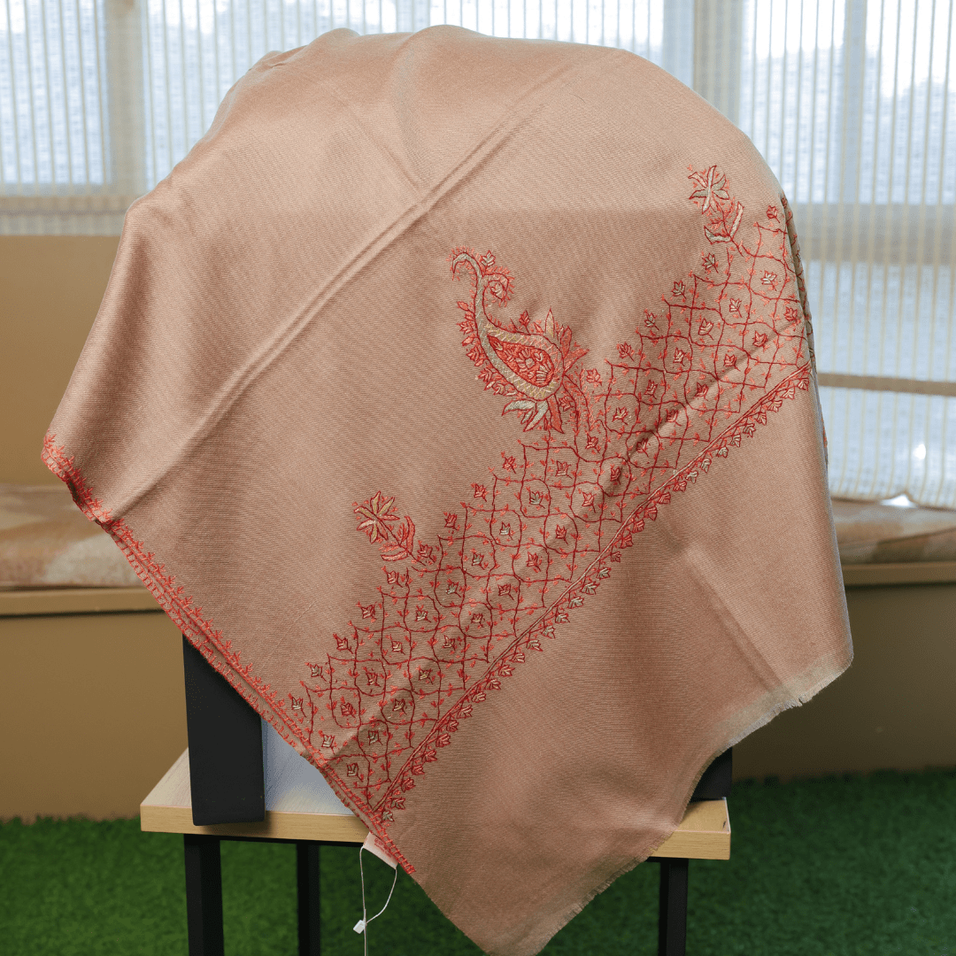 Handcrafted Paisley Border Shawl