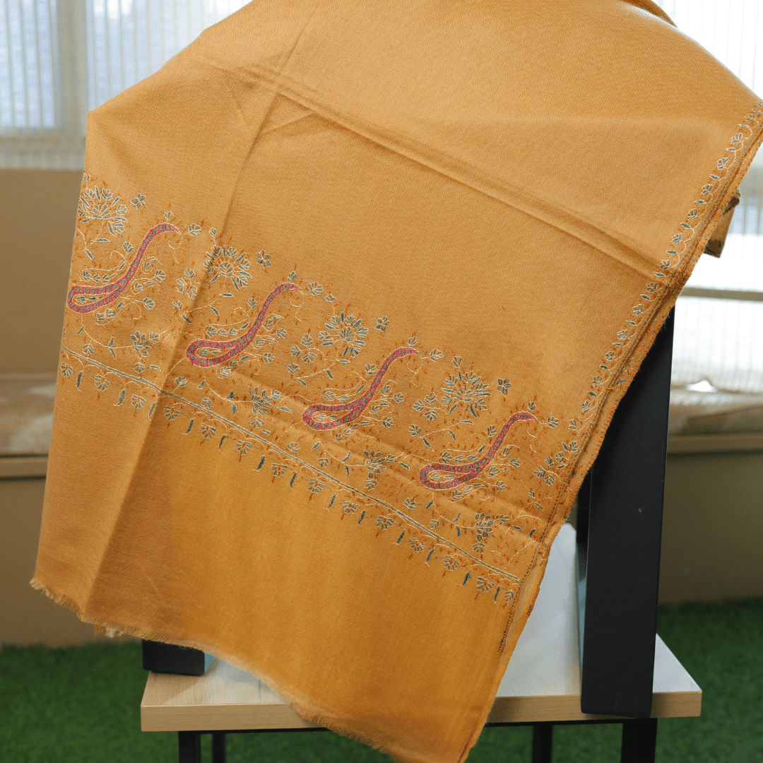 Handcrafted Paisley Border Shawl