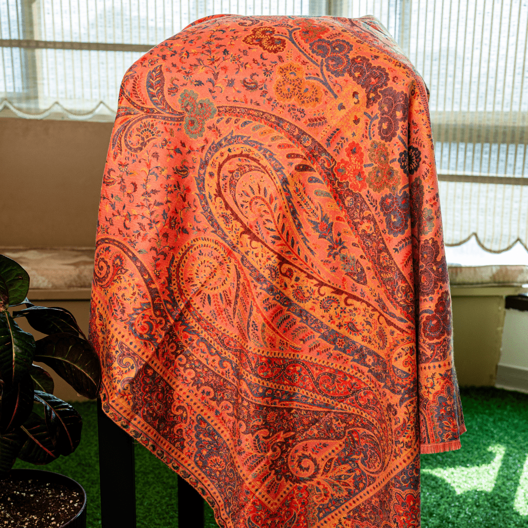 Heritage Paisley Weave Shawl