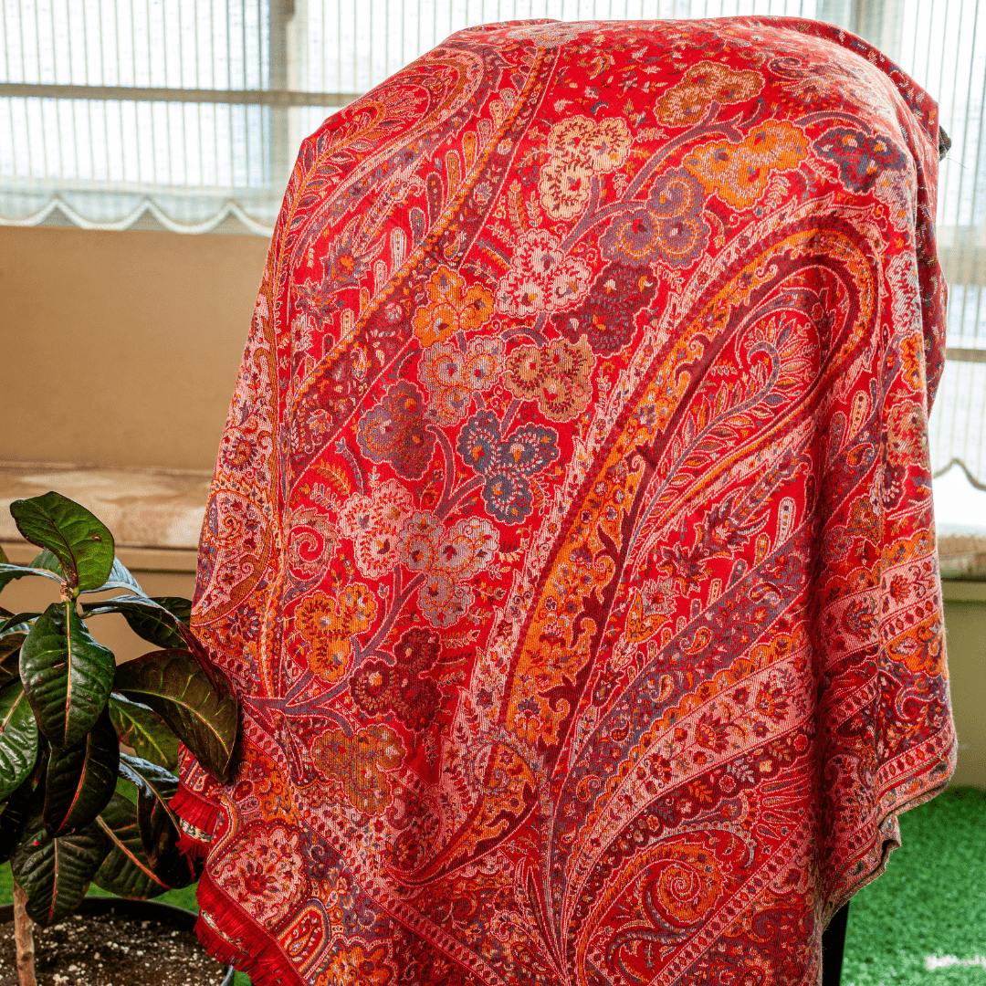 Heritage Paisley Weave Shawl