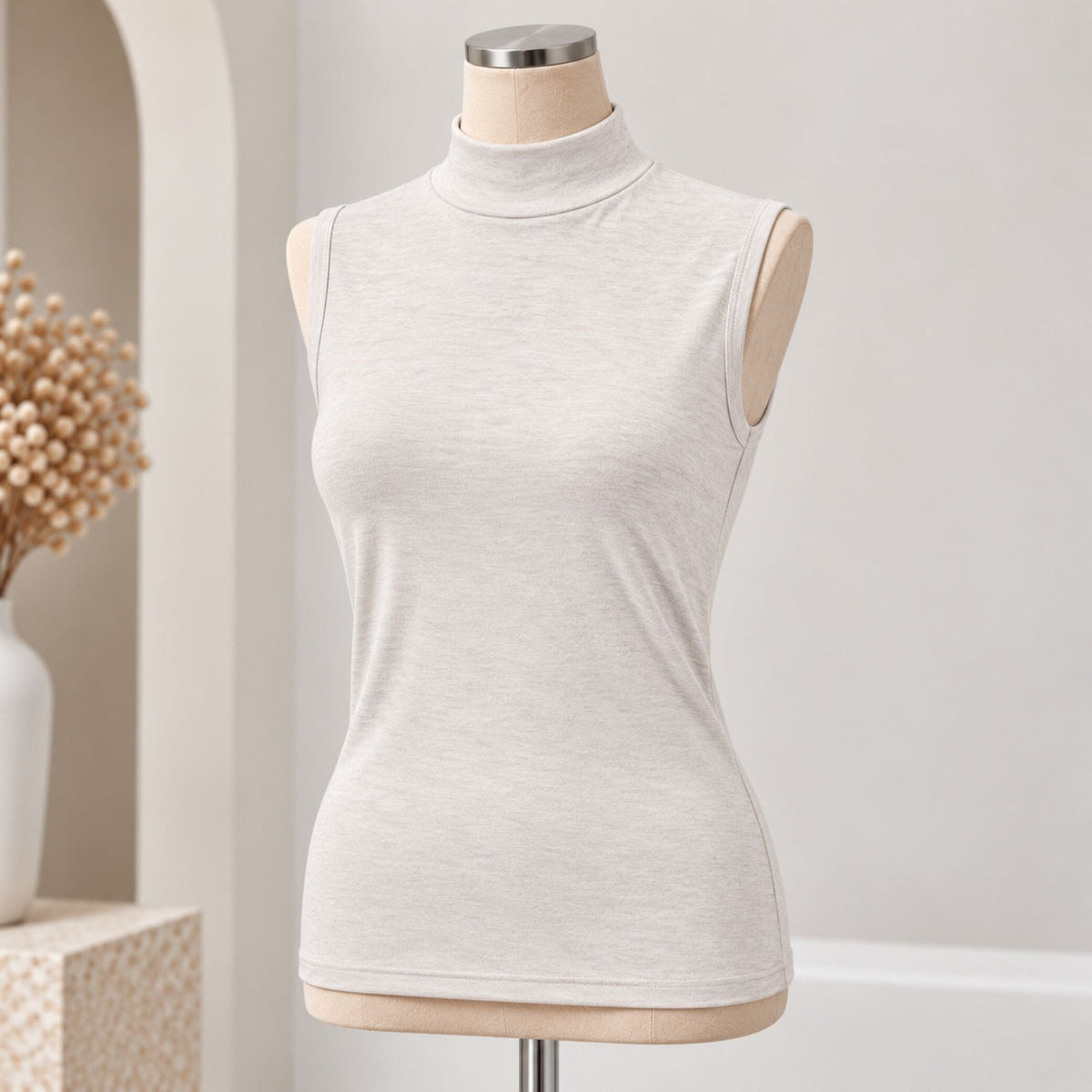 High Neck Halfer Vest