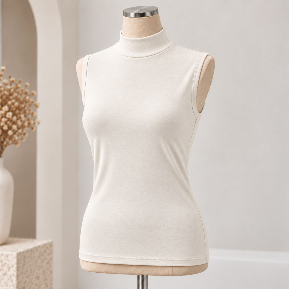 High Neck Halfer Vest