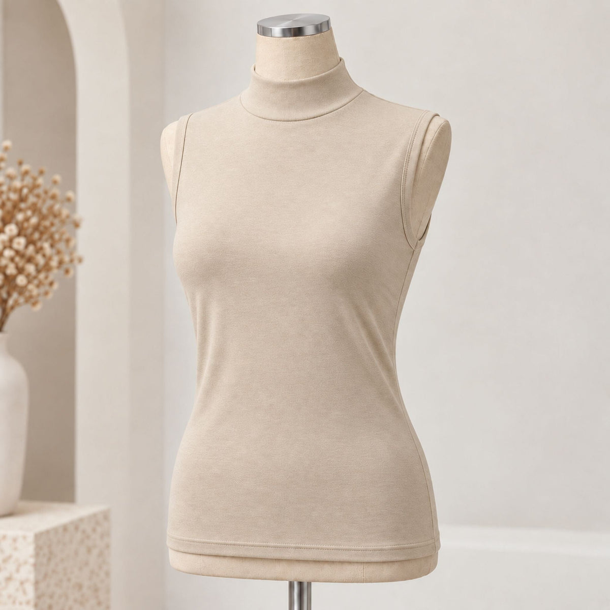 High Neck Halfer Vest