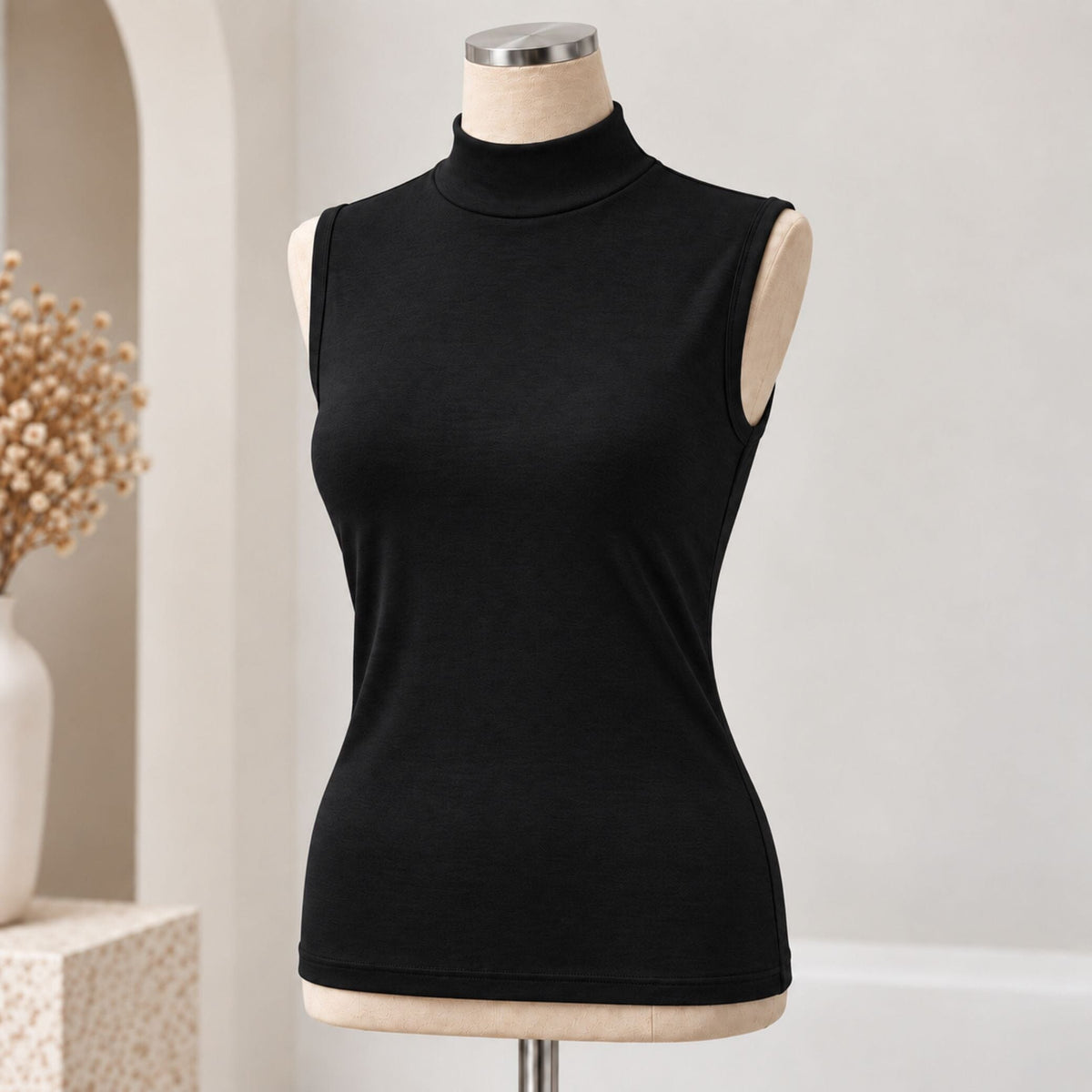 High Neck Halfer Vest