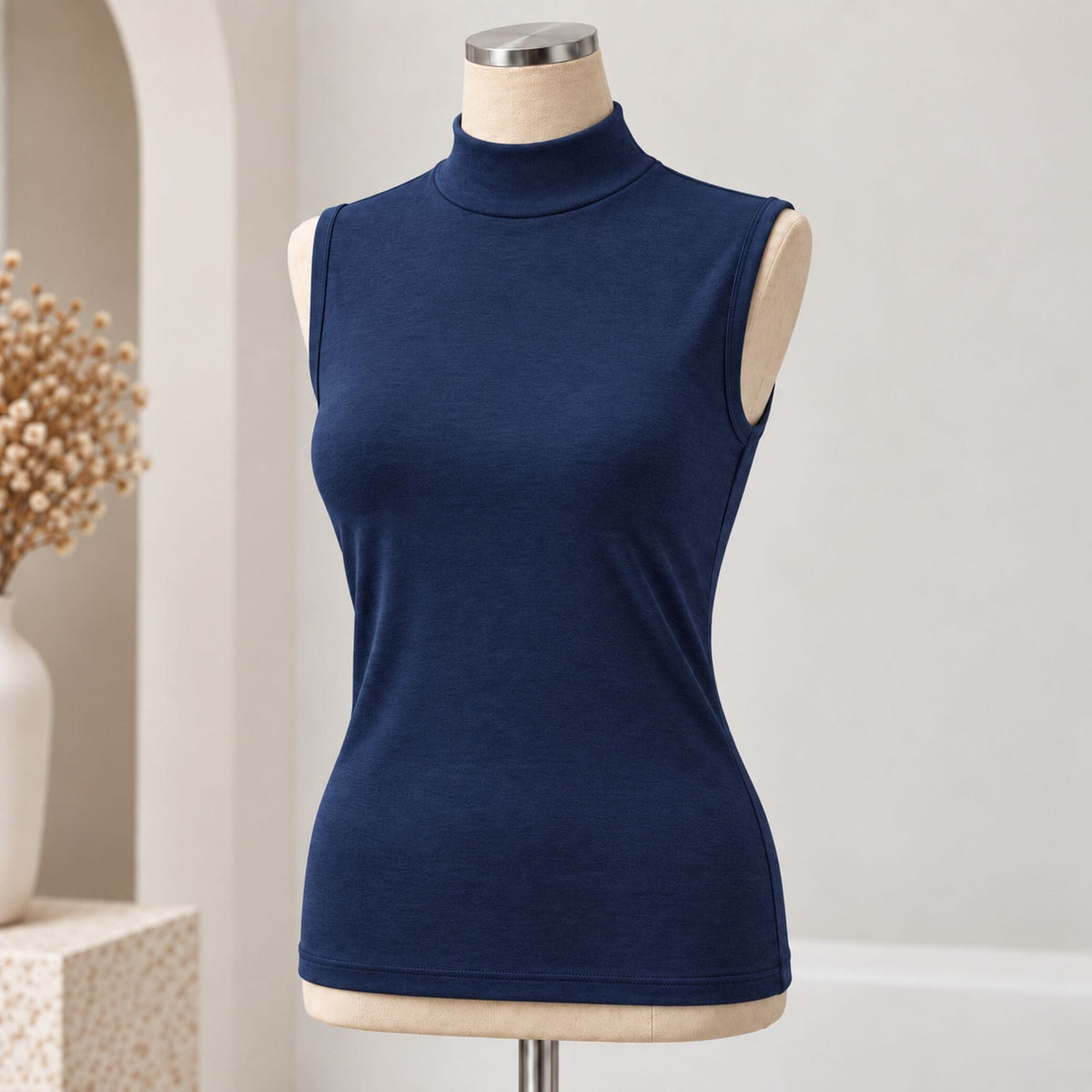High Neck Halfer Vest