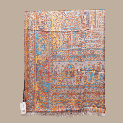 Indian Print Kashmiri Shawl