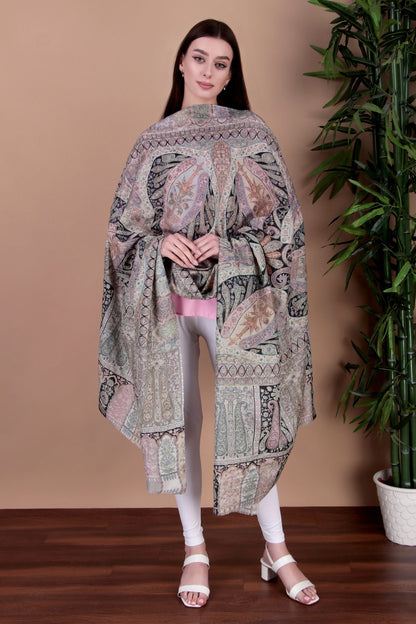 Kalamkari Pashmina Blend Shawl – Art Mastery