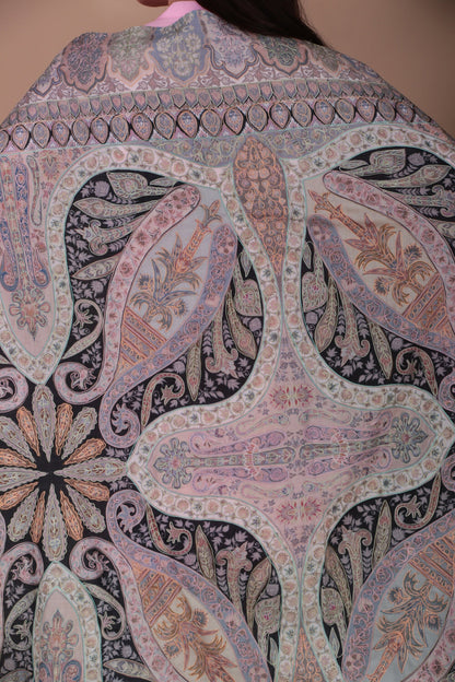 Kalamkari Pashmina Blend Shawl – Art Mastery