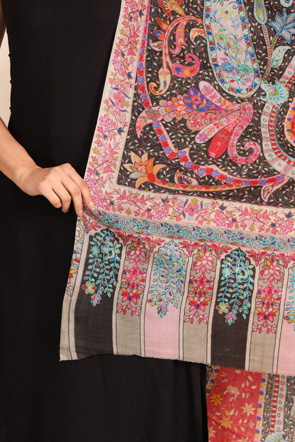 Kalamkari Pashmina Blend Shawl – Print Story