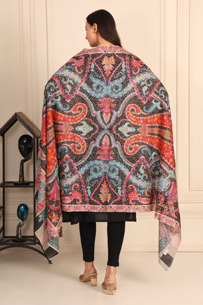 Kalamkari Pashmina Blend Shawl – Print Story