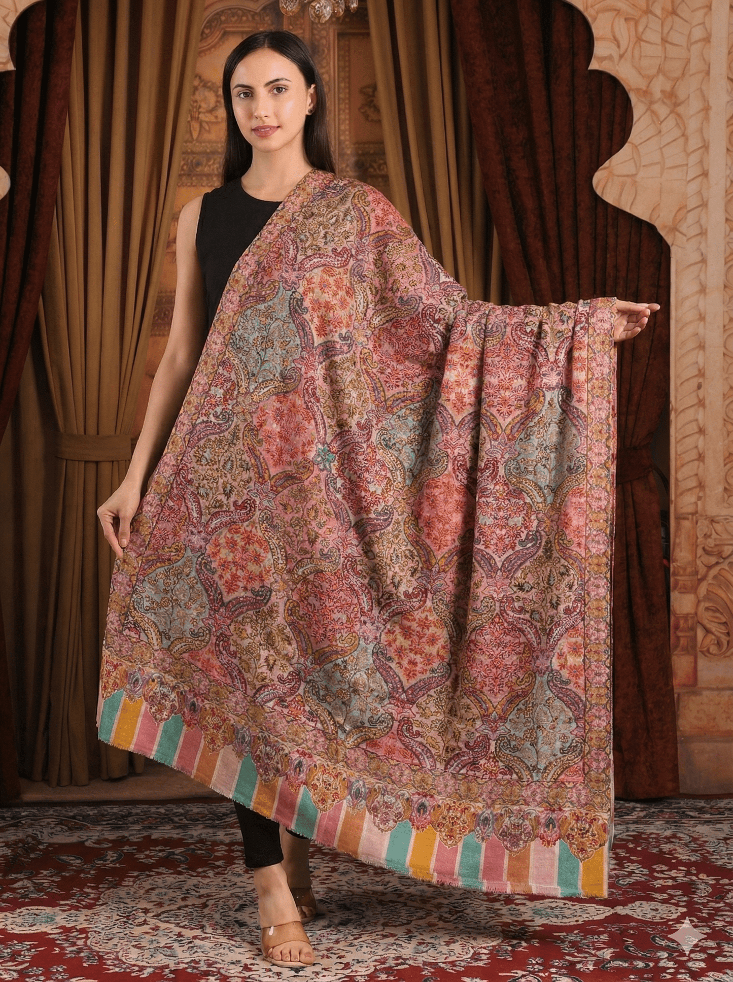 Kalamkari Pashmina Shawl