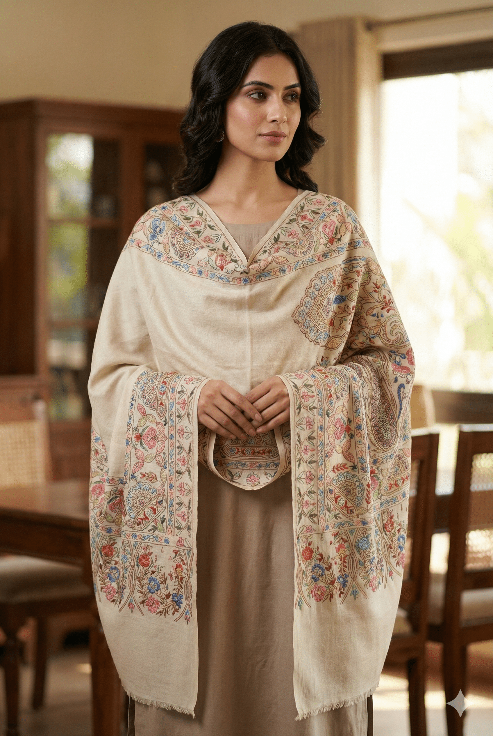 Kalamkari Pashmina Shawl