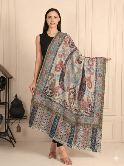 Kalamkari Pashmina Shawl