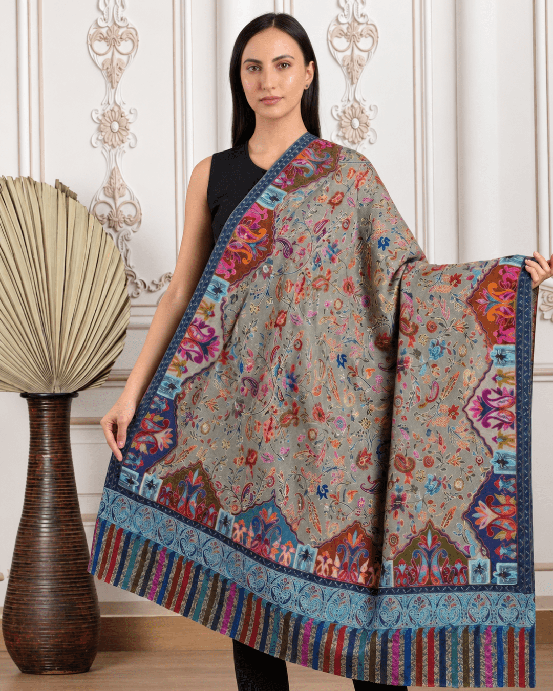 Kalamkari Pashmina Shawl