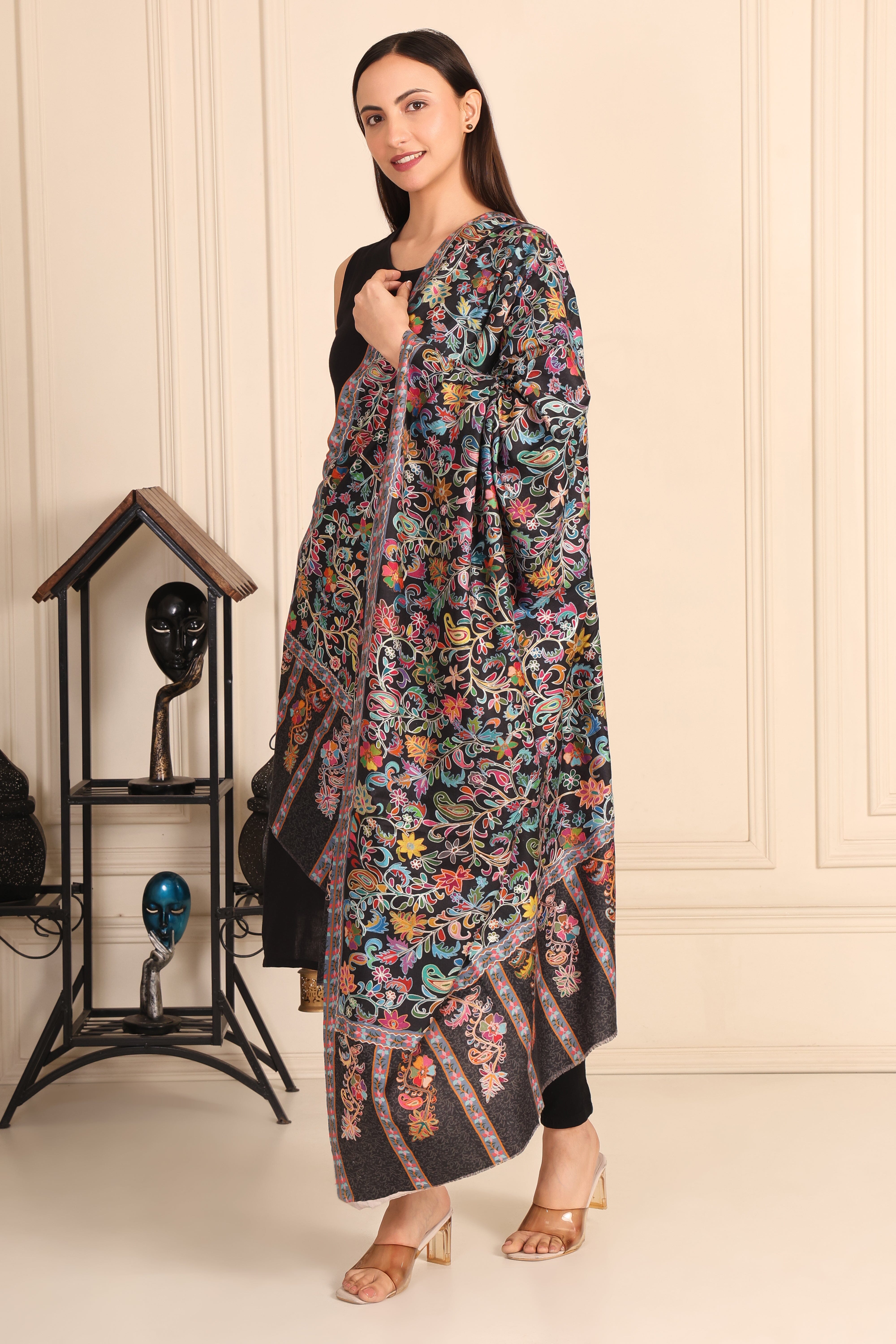 Kalamkari Pashmina Shawl