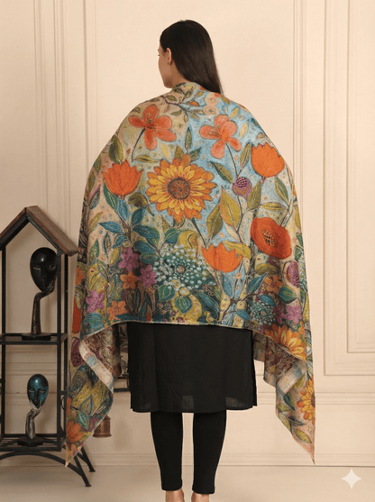 Kalamkari Pashmina Shawl