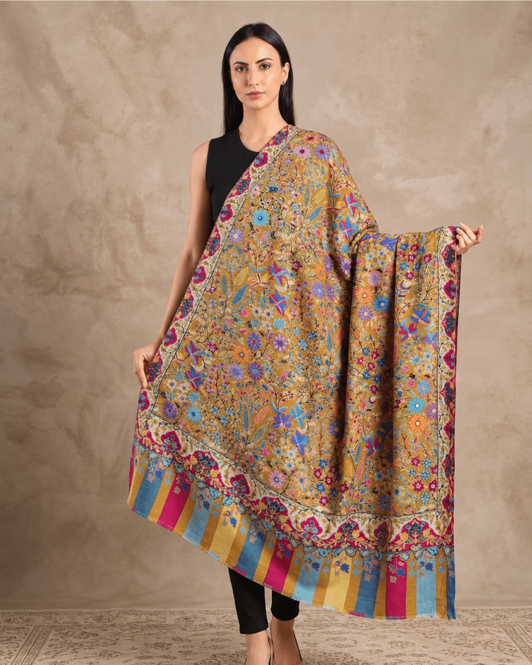 Kalamkari Pashmina Shawl