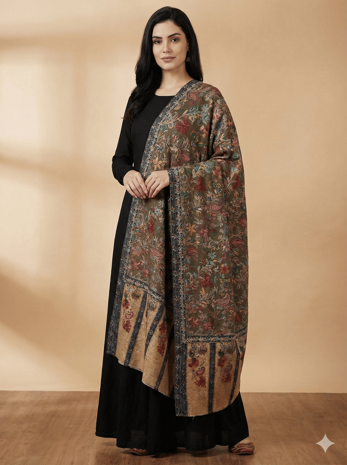 Kalamkari Pashmina Shawl