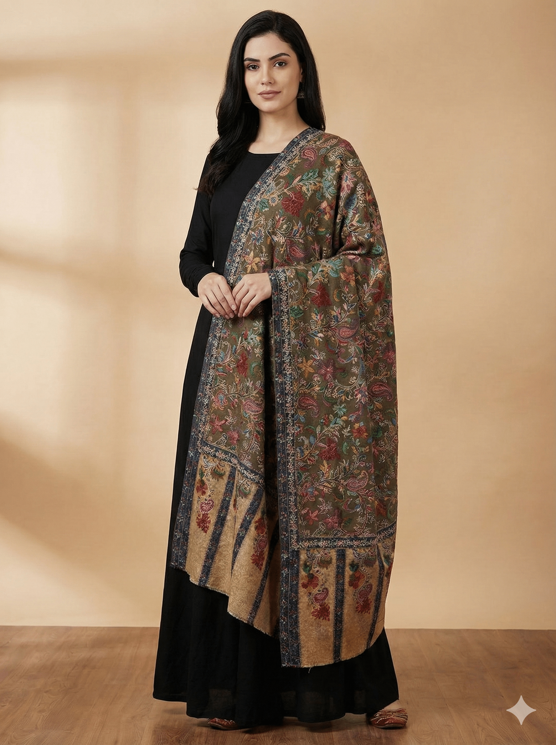 Kalamkari Pashmina Shawl