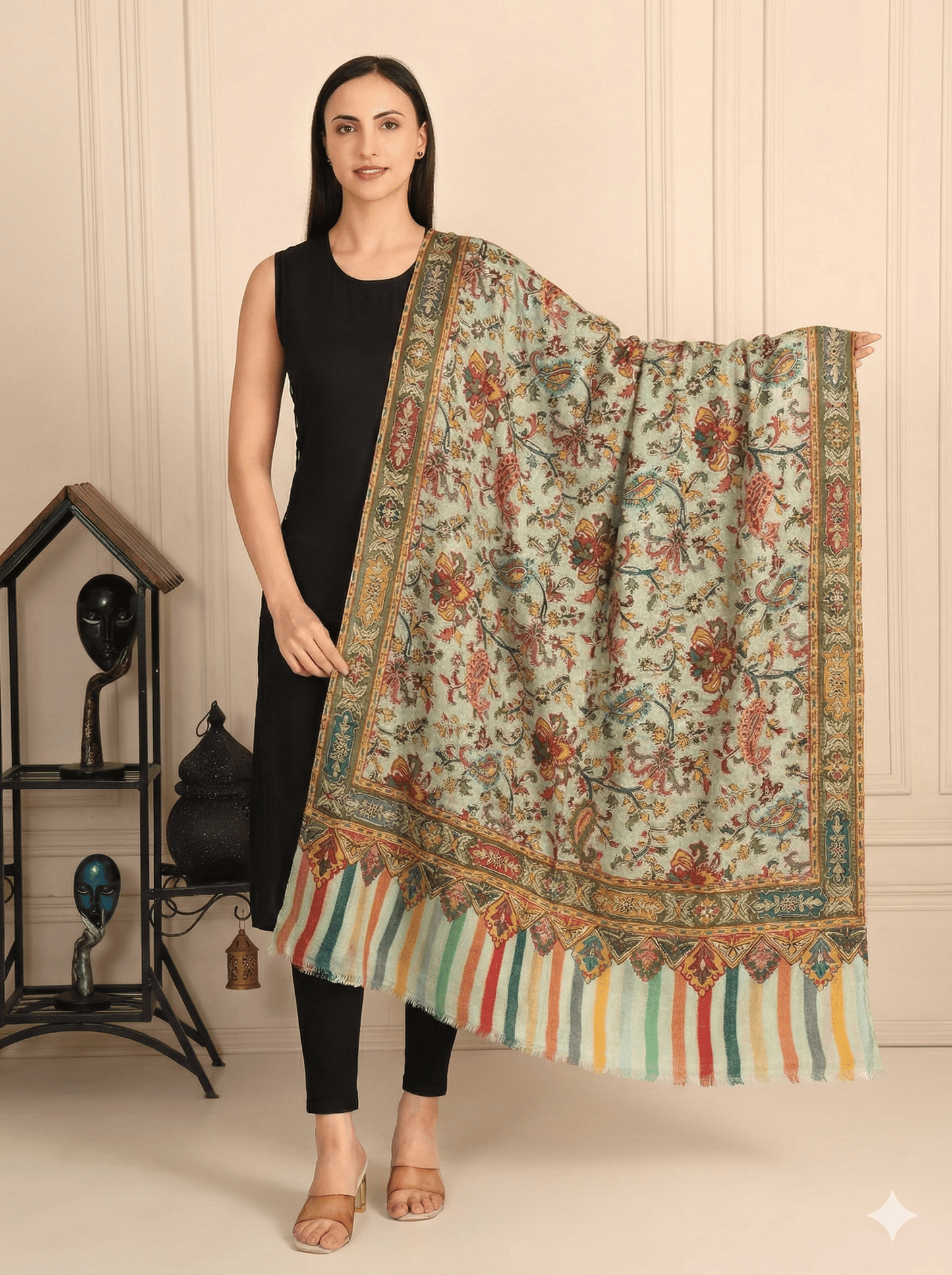 Kalamkari Pashmina Shawl