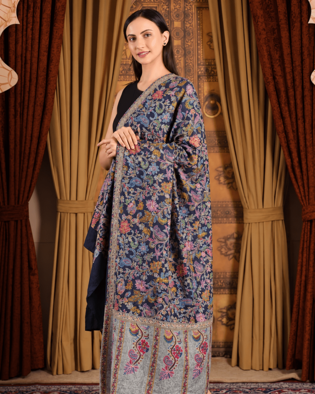 Kalamkari Pashmina Shawl