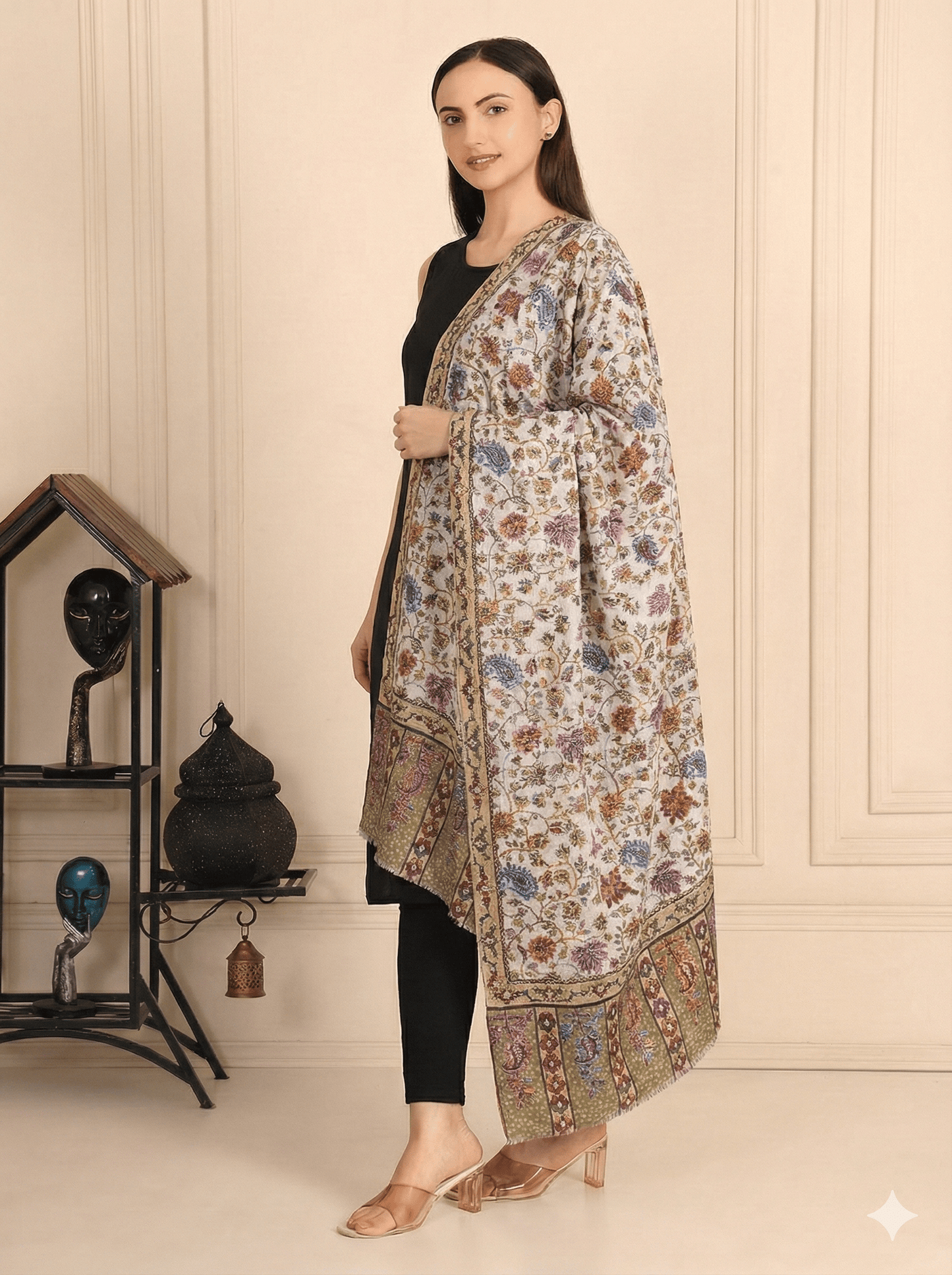 Kalamkari Pashmina Shawl