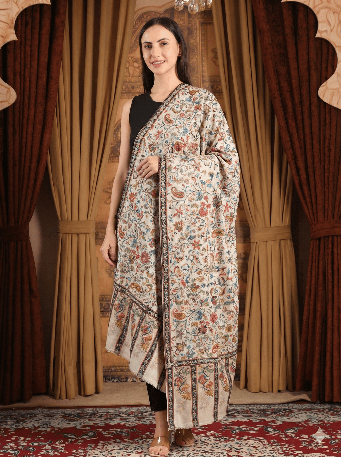 Kalamkari Pashmina Shawl