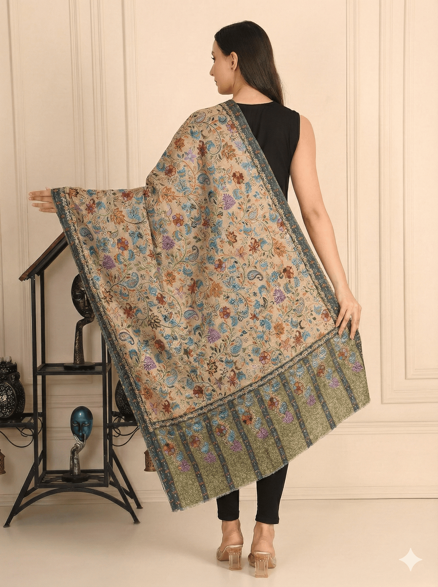 Kalamkari Pashmina Shawl