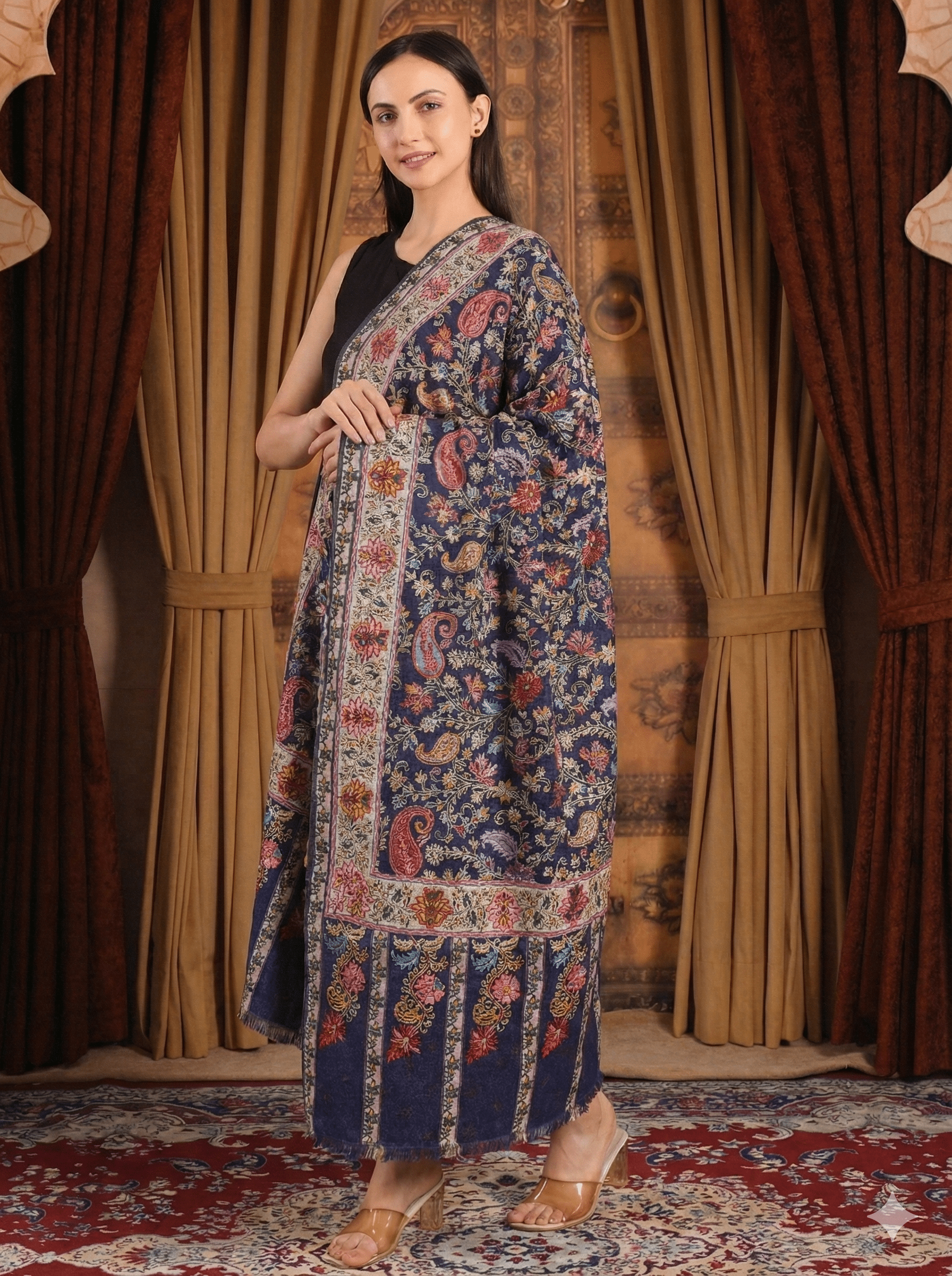 Kalamkari Pashmina Shawl