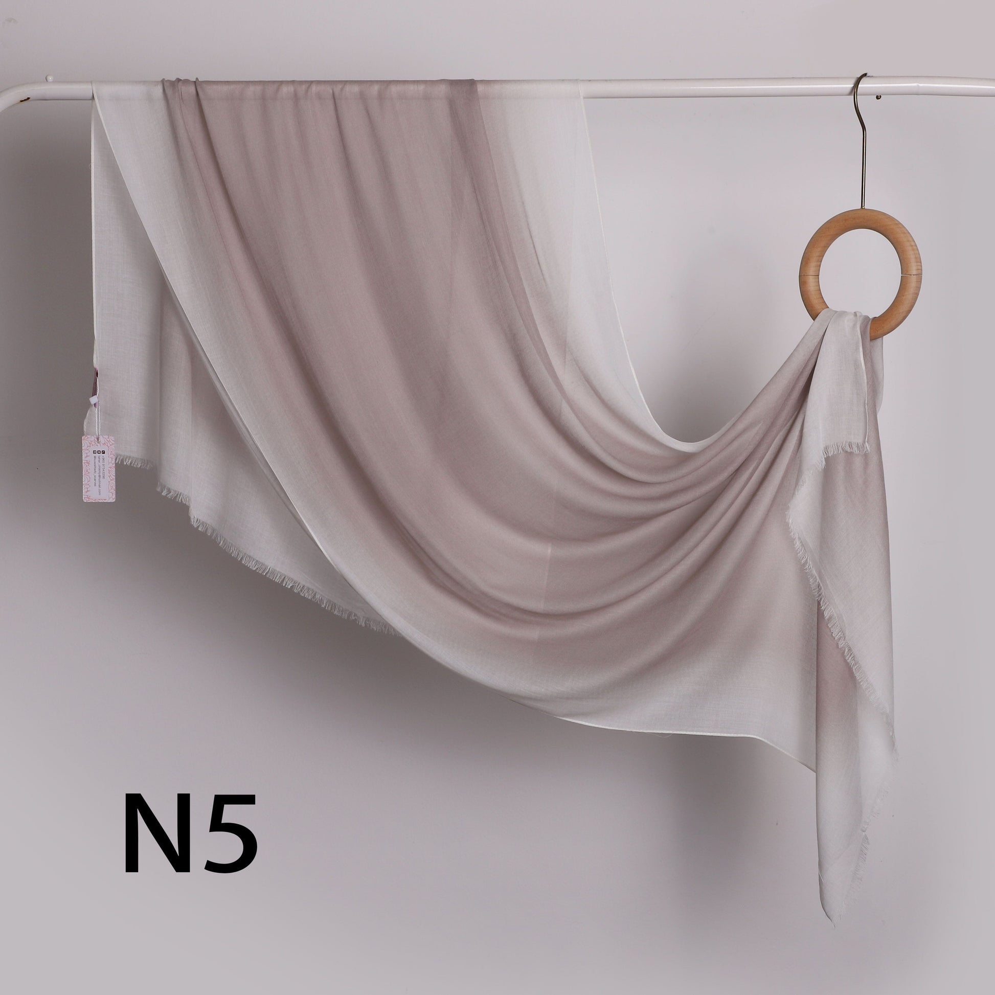 Linen Border Ombre Scarf