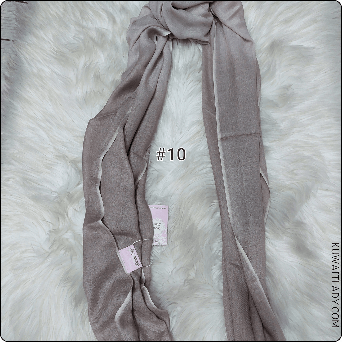 Linen Border Ombre Scarf