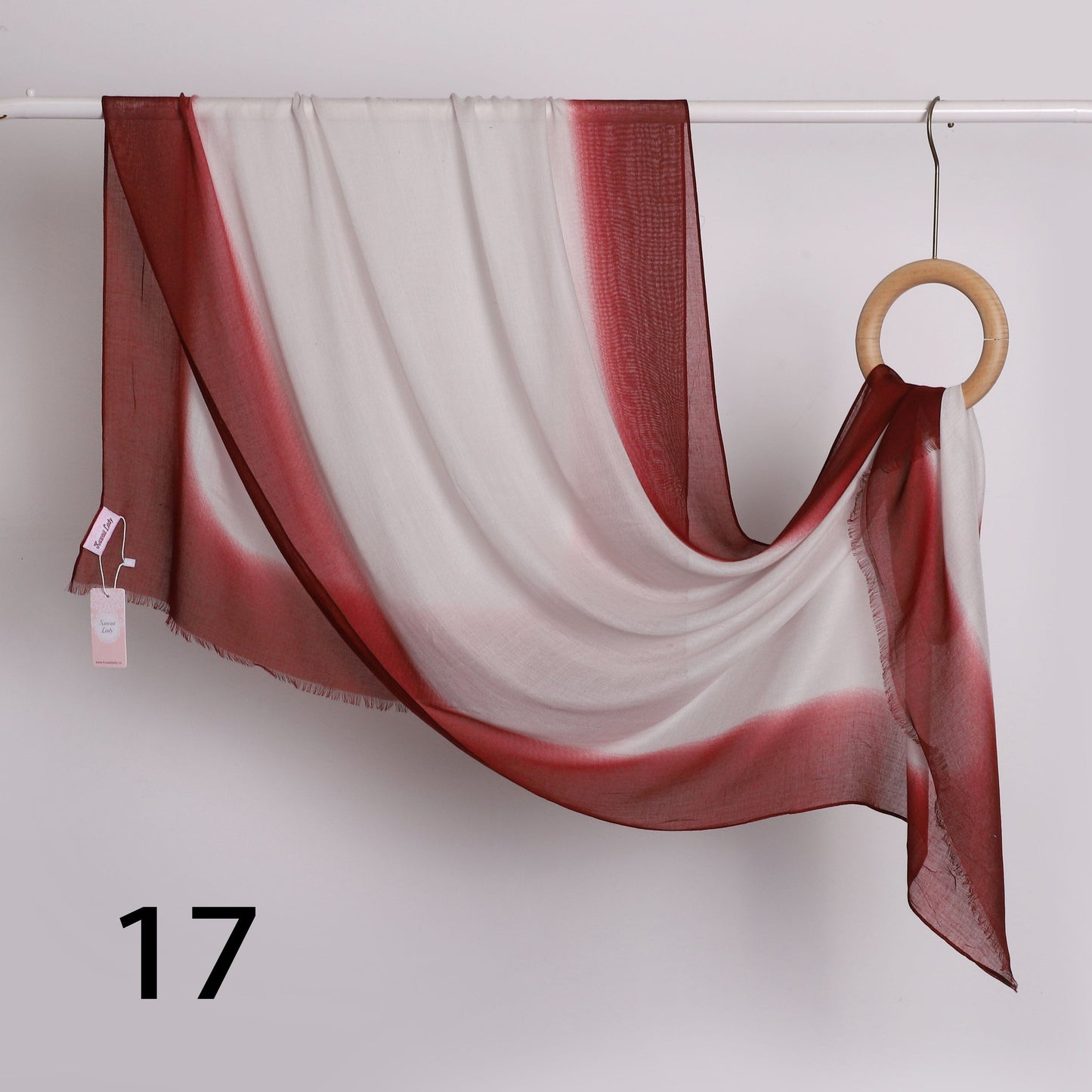 Linen Border Ombre Scarf