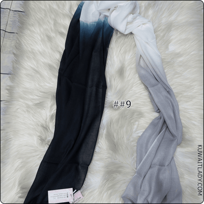 Linen Border Ombre Scarf