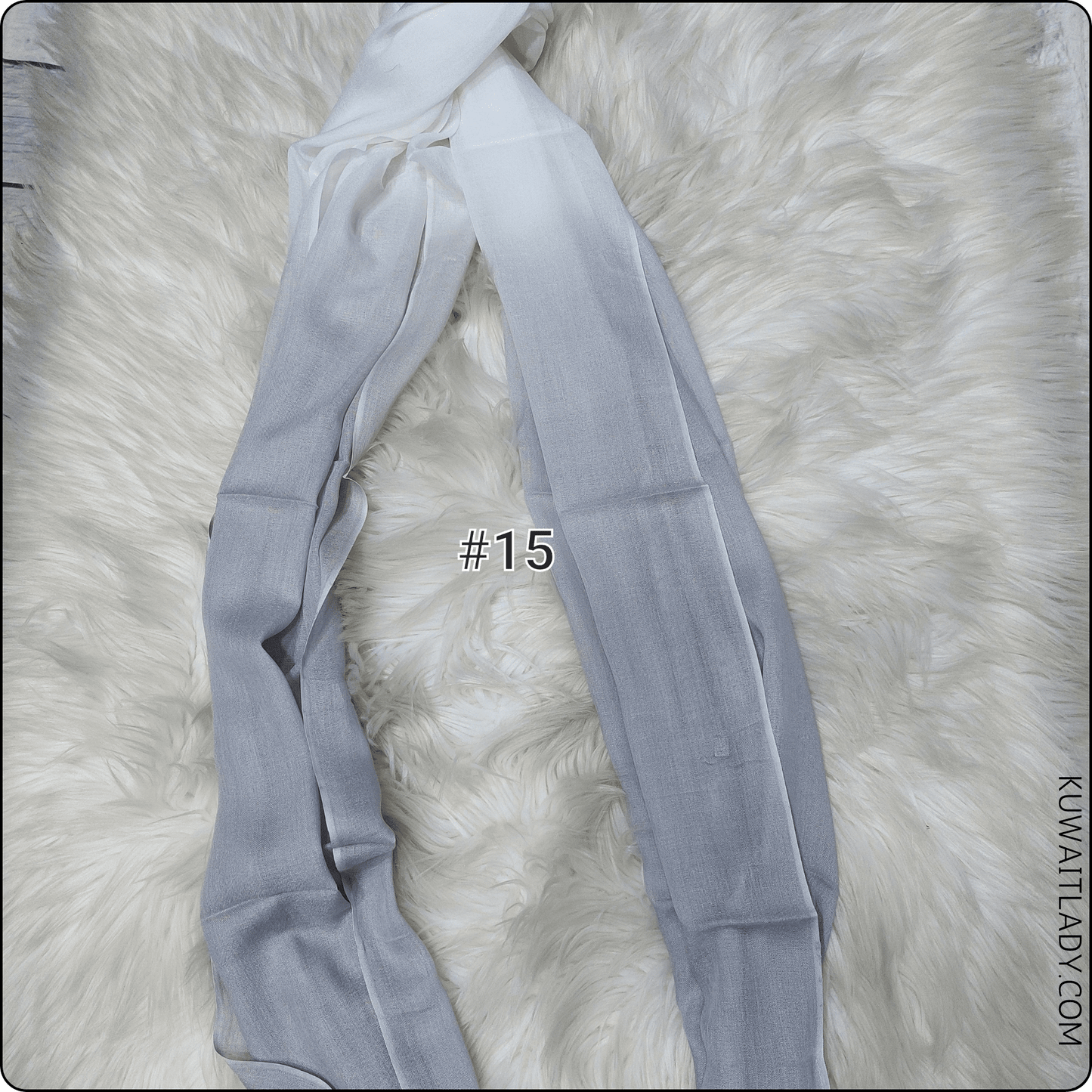 Linen Border Ombre Scarf