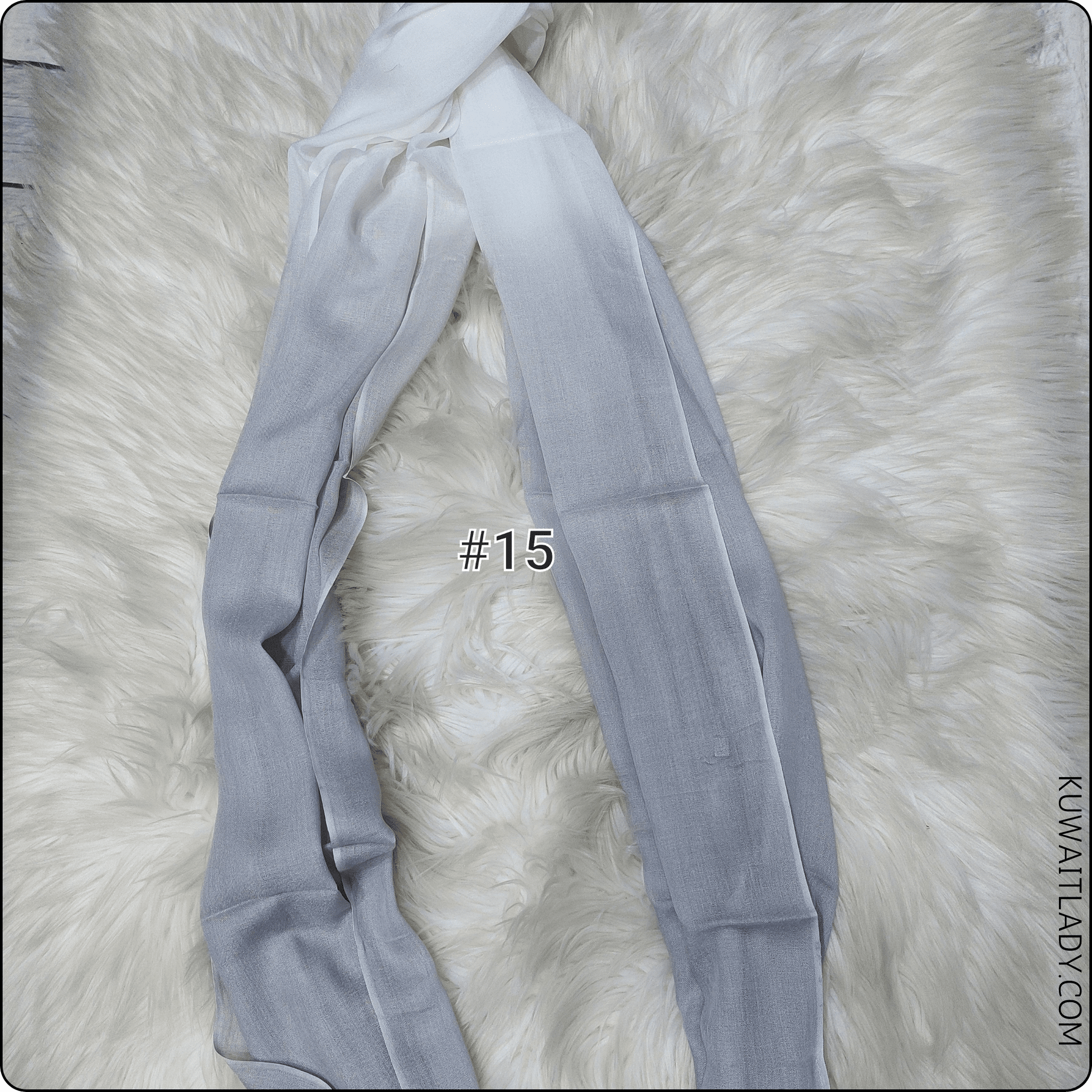 Linen Border Ombre Scarf