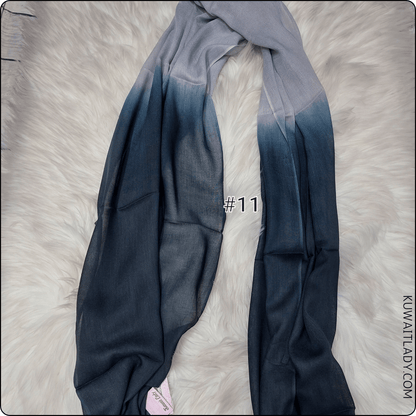 Linen Border Ombre Scarf