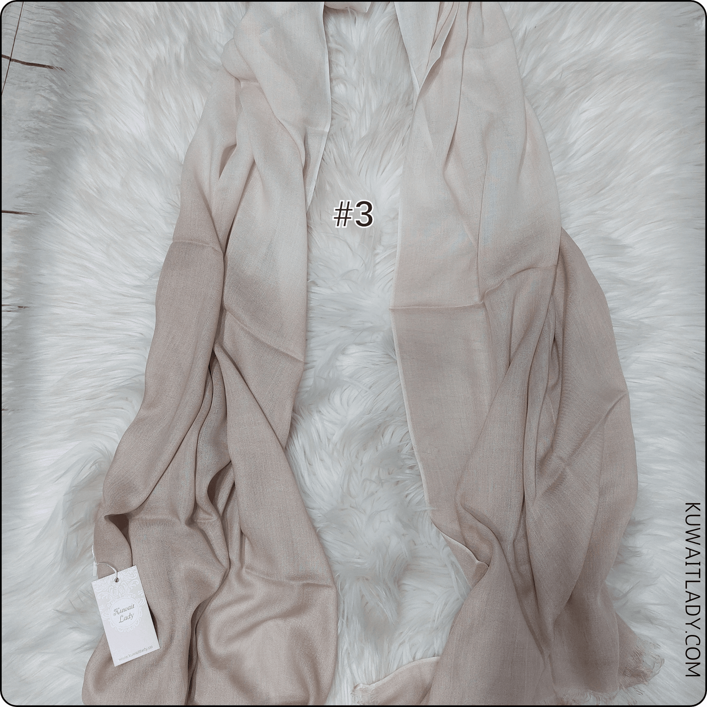 Linen Border Ombre Scarf