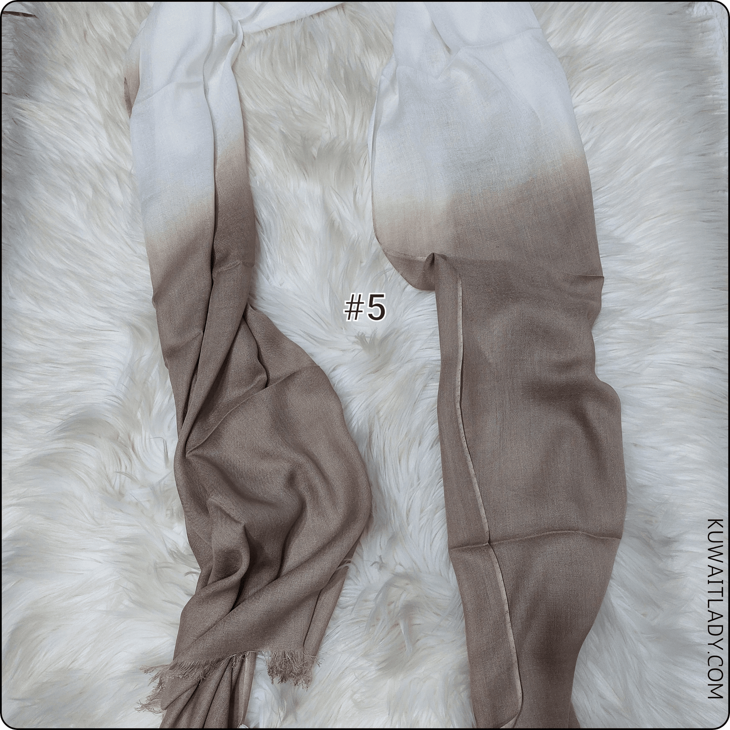 Linen Border Ombre Scarf