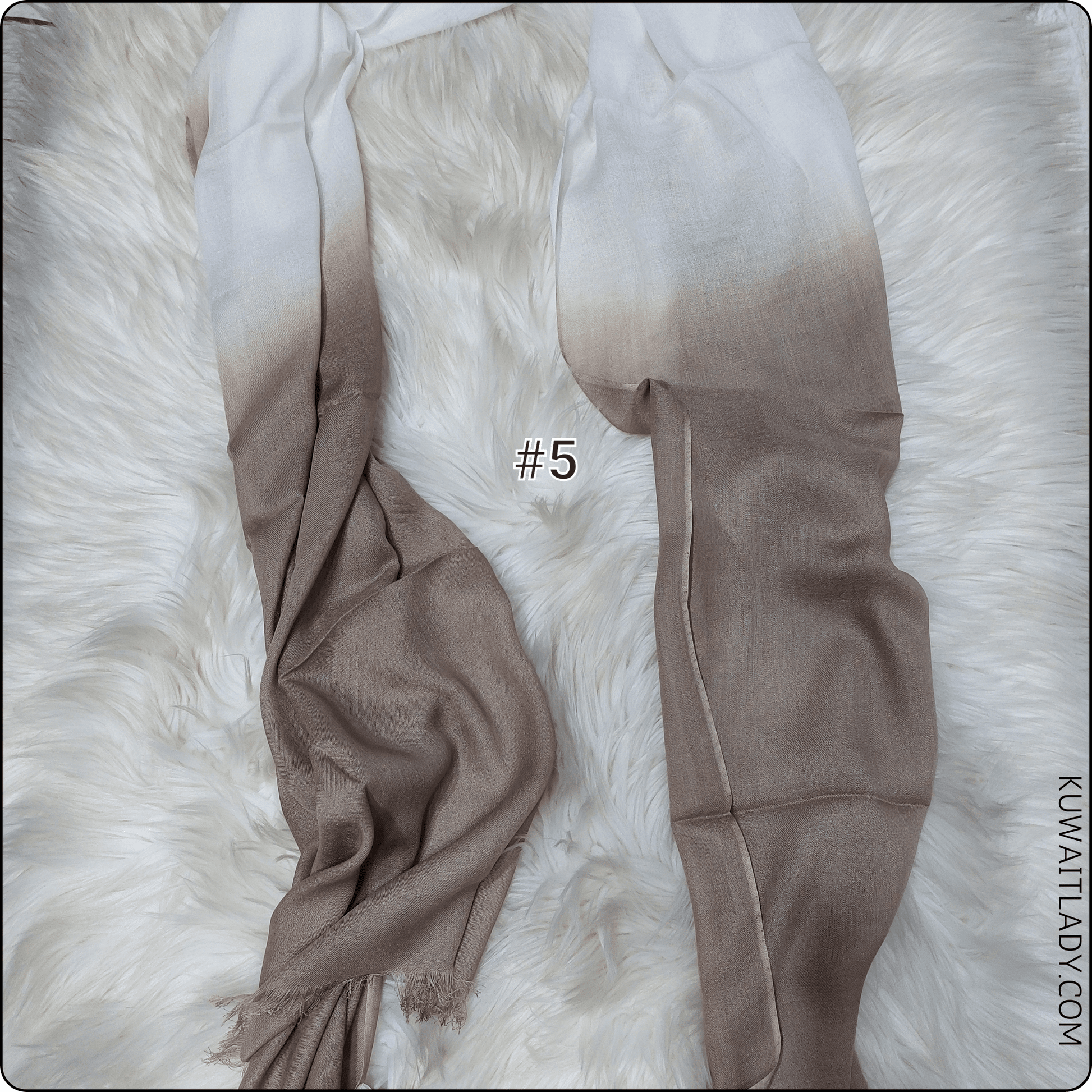 Linen Border Ombre Scarf