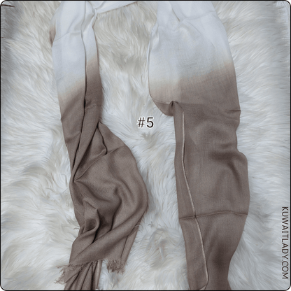 Linen Border Ombre Scarf