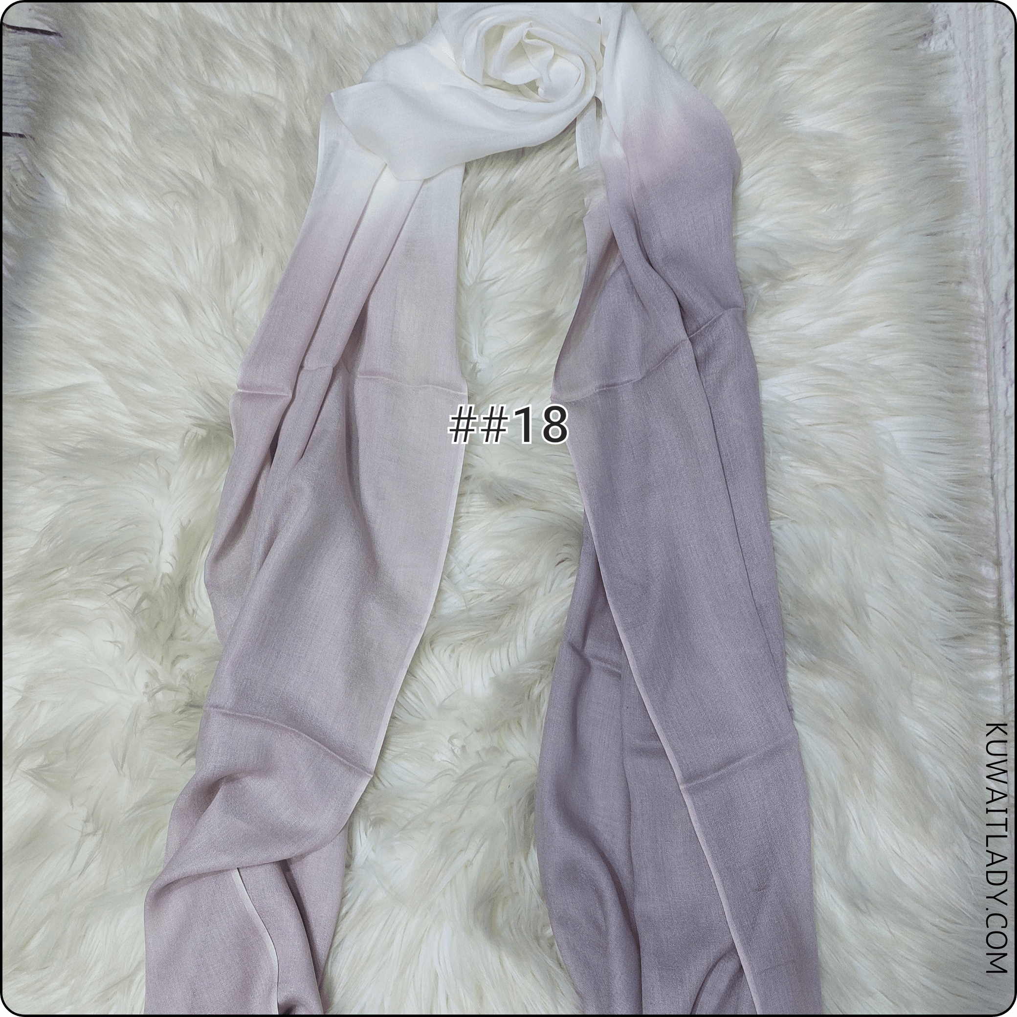Linen Border Ombre Scarf