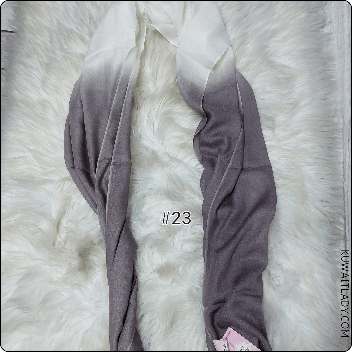 Linen Border Ombre Scarf