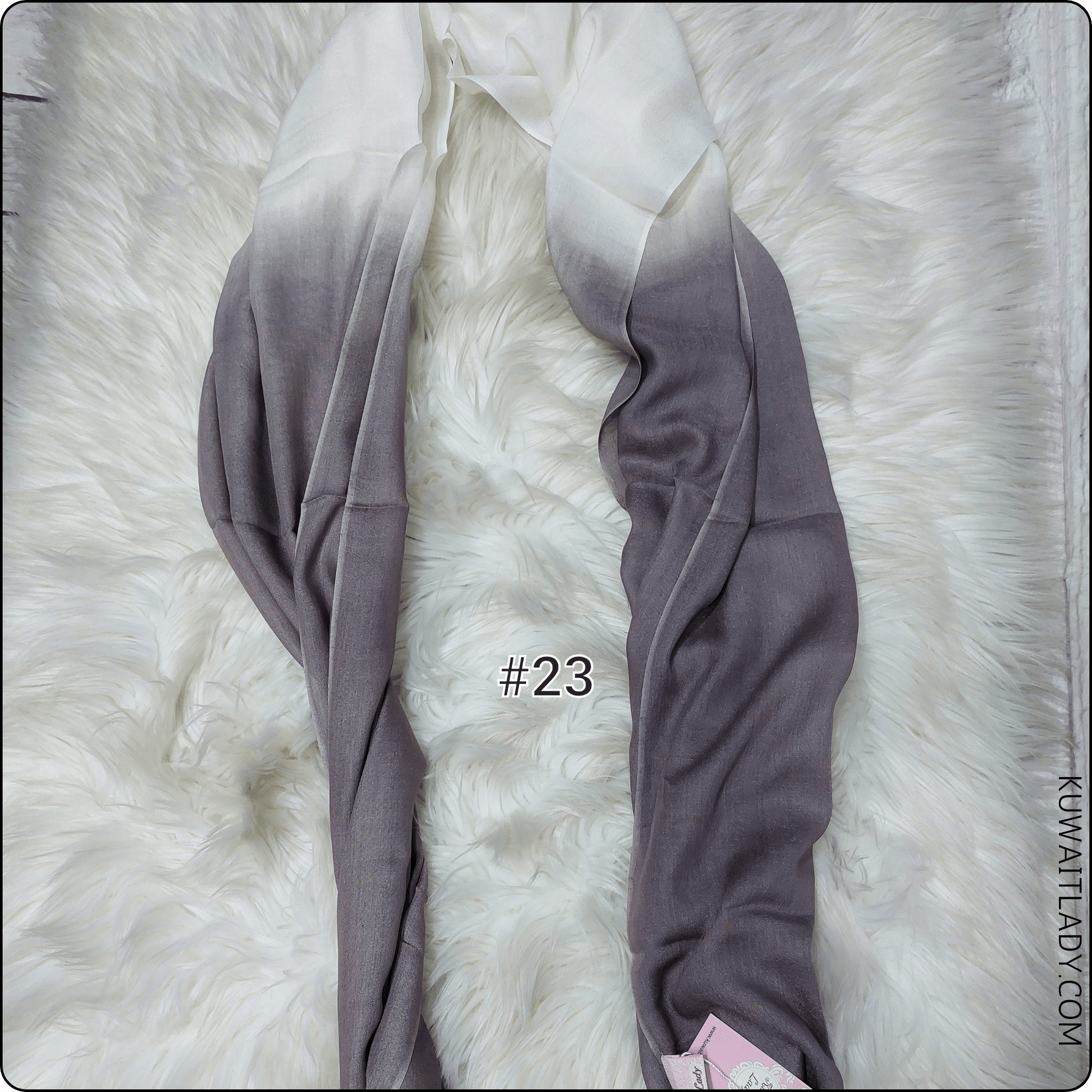 Linen Border Ombre Scarf