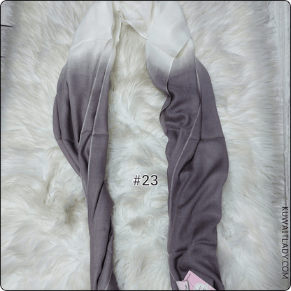 Linen Border Ombre Scarf