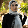 Linen Elite Border Scarf