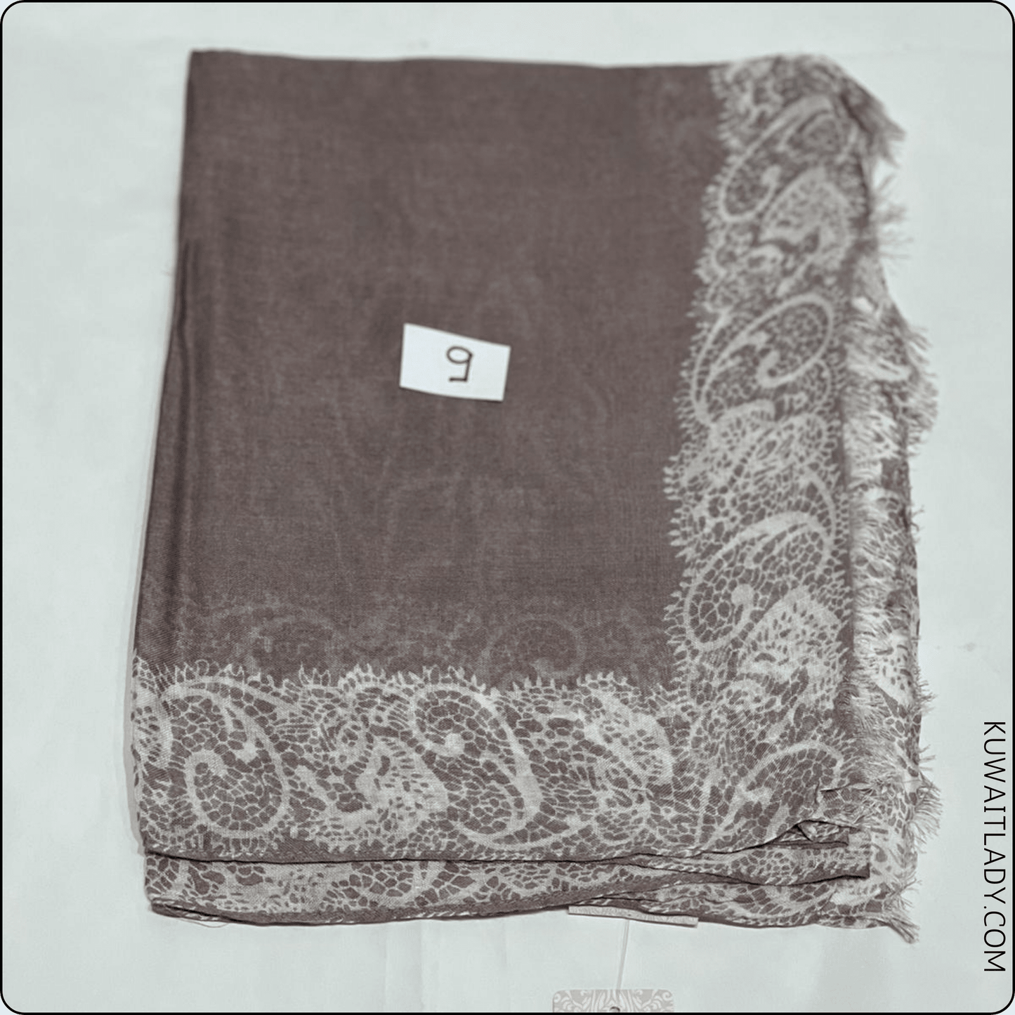 Linen Elite Border Scarf