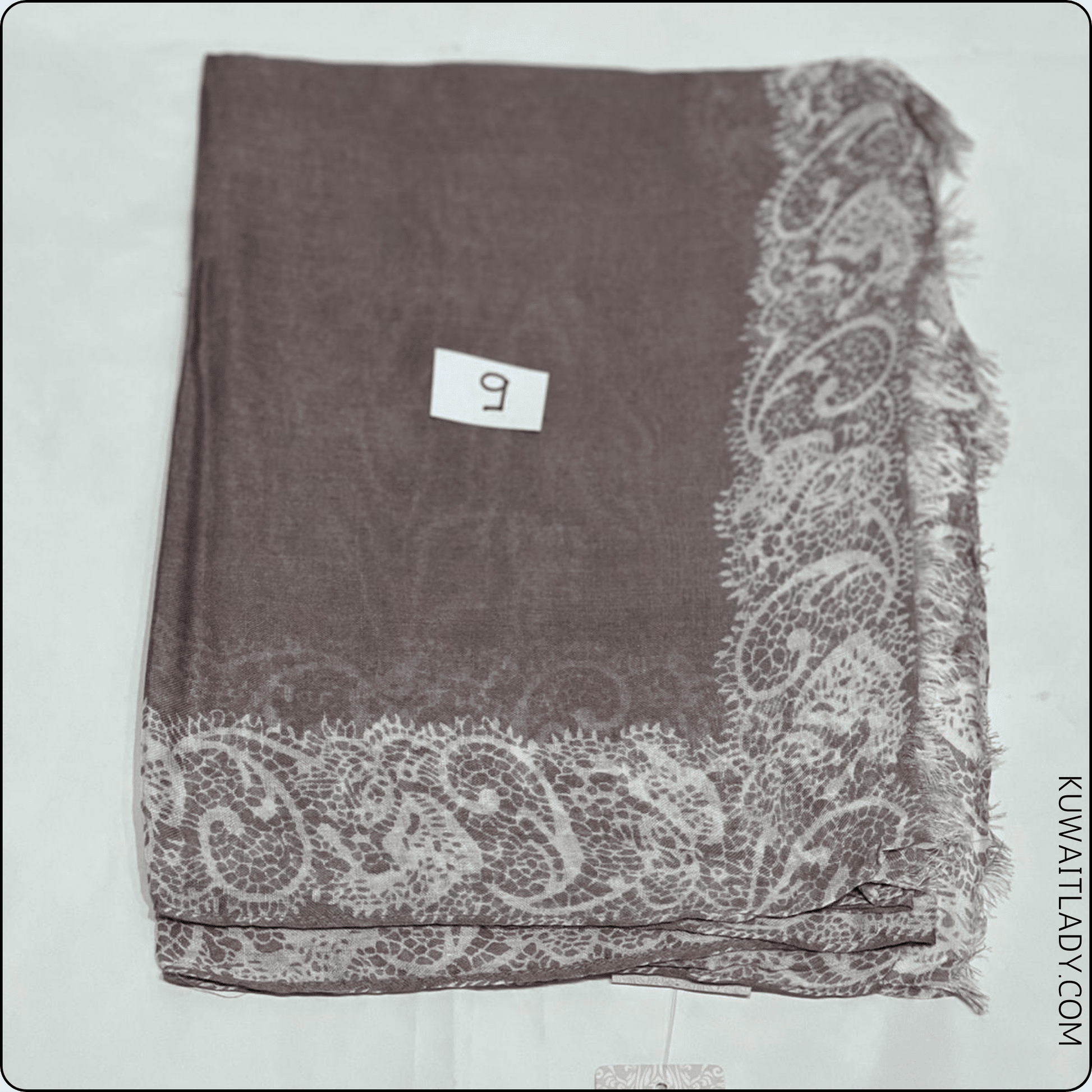 Linen Elite Border Scarf