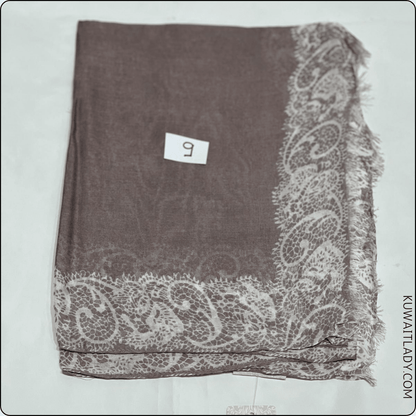 Linen Elite Border Scarf