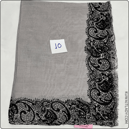 Linen Elite Border Scarf