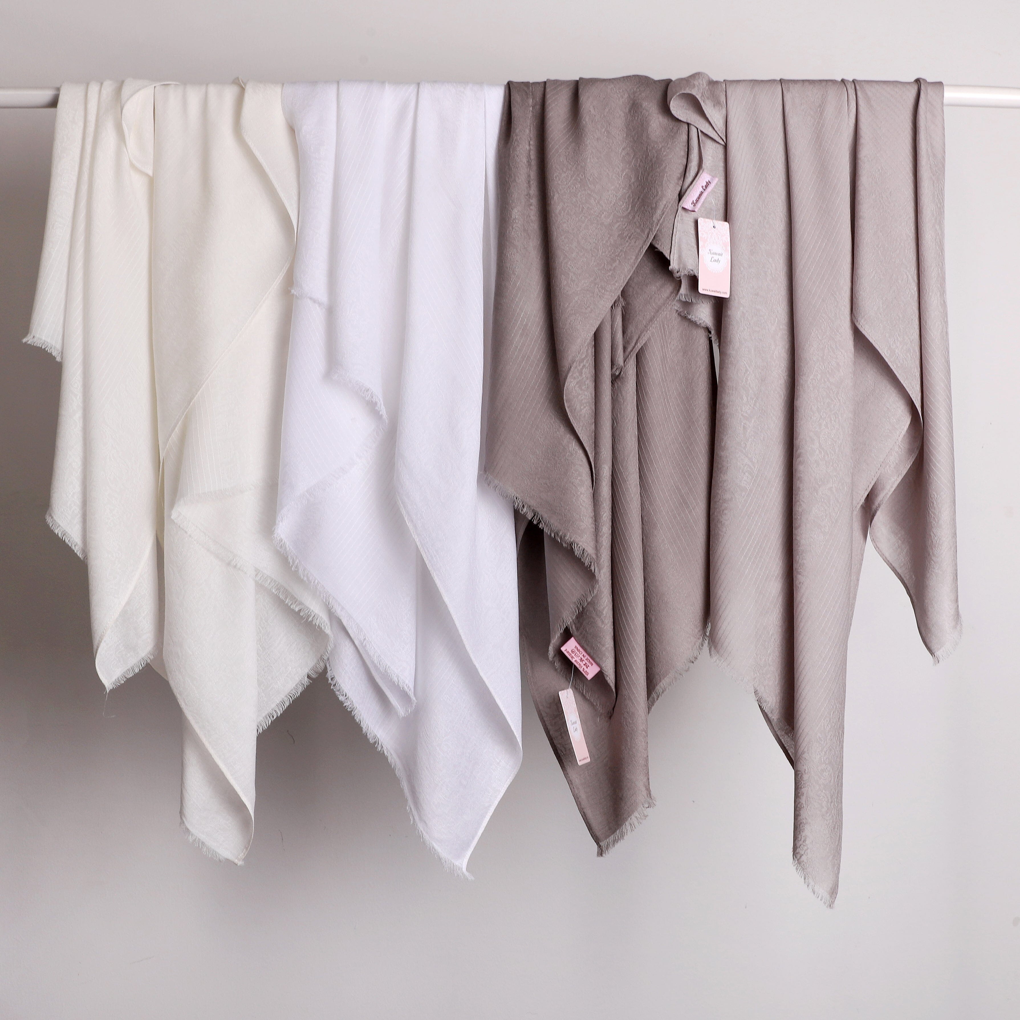 Linen Jacquard Stripes Scarf
